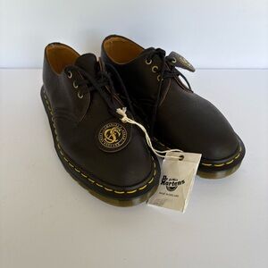 Dr. Martens Black Leather Men's Oxfords made in 🏴󠁧󠁢󠁥󠁮󠁧󠁿 England 1461 NWT